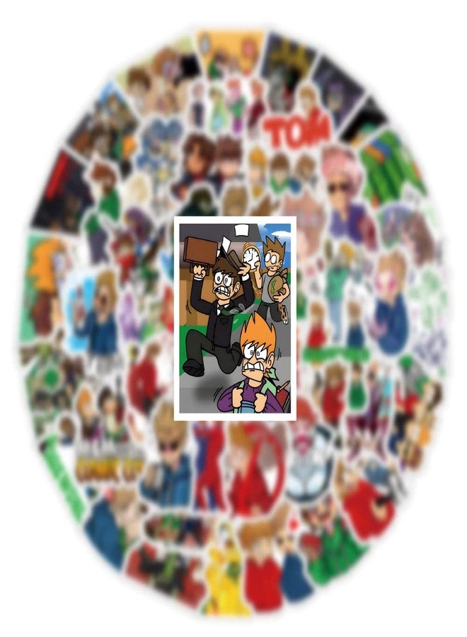 BLCAFEE 62Pcs Eddsworld Anime Game Stickers Pack, Manga Poster Cartoon Vinyl Waterproof for Water Bottle,Laptop,Phone,Skateboard,Scrapbooking,Journaling Choice for Party Favor Supply - Image 3